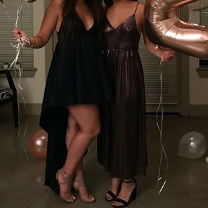 Urban outfitters metallic copper jumpsuit